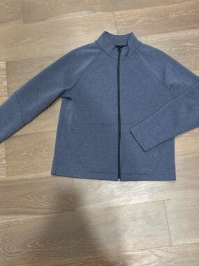 Banana Republic Navy Heather Full-Zip Jacket